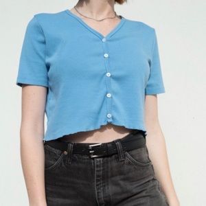 Brandy Melville blue Jessie top